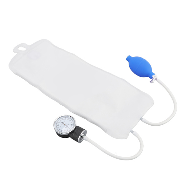 Tryk infusionspose ICU-overvågningsvæske Hurtig infusion med indikatormålerhoved til hurtig blod- og væskeinfusion 500 ml