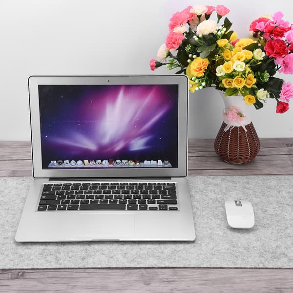 68x33cm Polyester Bord Musematte Kontorpult Laptopmatte Antistatisk Datamaskin PC-puter Lys Grå