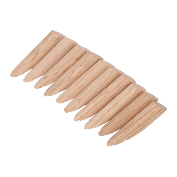 50 stk. lommehullsplugger 9,5 mm treplugger jigg tilbehørssett for trebearbeiding eik