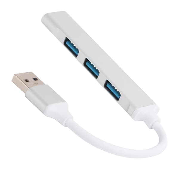 USB3.0 Hub 4 Port Aluminiumlegering Adapter Konverter Ultrahøy Hastighet Splitter Tilbehør
