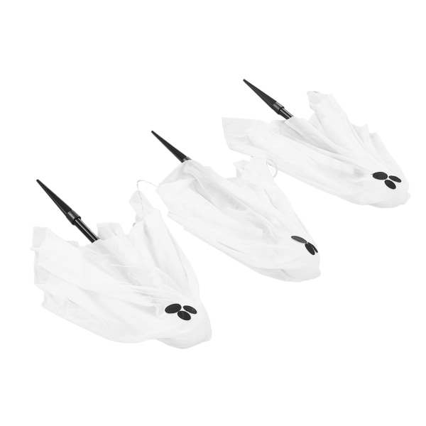Opplyste Ghost Stakes White Ghost LED-lys Plaststoff Enkel installasjon Ghost Yard Stake for plenhage
