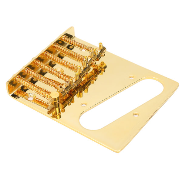6 Saddle Guitar Bridge Single Coil Pickup Slot til TL Telecaster Electric Guitar Gold
