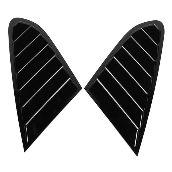 Vindusjalusi Lys Svart ABS Sidevindu Scoop Deksel Trim for A5 2008~2016