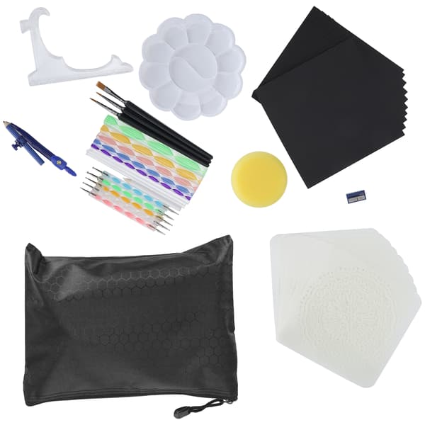 43 stk. Mandala Dotting Tools Sett DIY Kunstmalingsmal Embellishment Stick Maletilbehør