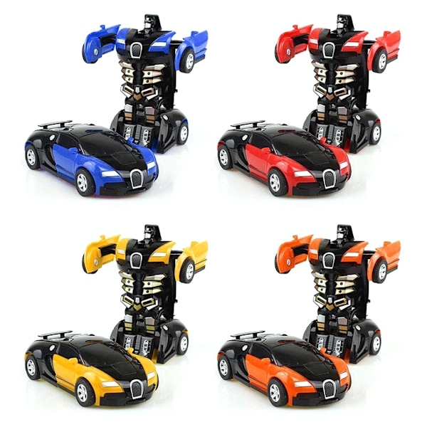 Robotbil Deformerende Barneleke Auto Robot Kule Leke for Gutter Bursdag