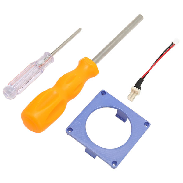 Fläkt 3D-utskriftsfäste Kit Mini-kylfläkt 3D-utskriven ramfäste Reservdelar för NGC Gamecube Lila
