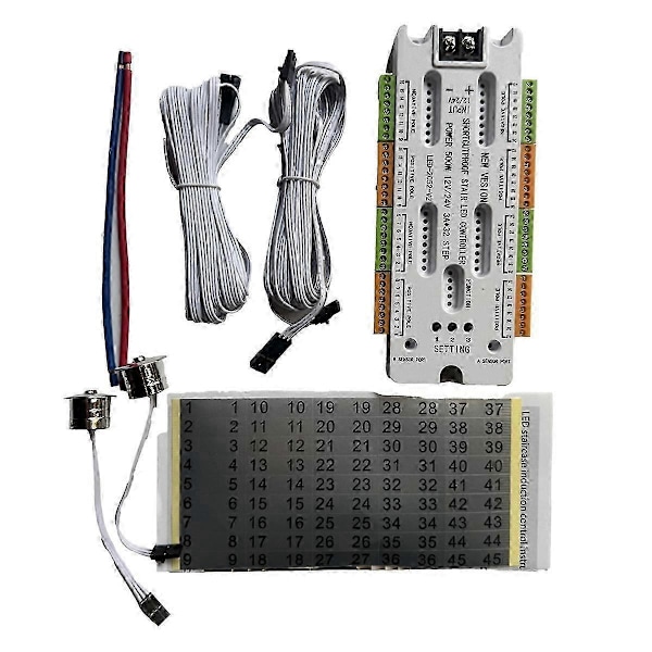 Trapp LED Rörelsesensor Lampa DC12V/24V Stege Nattlampa 32 Kanaler Kortslutningsskydd Kompatibel med Trappa