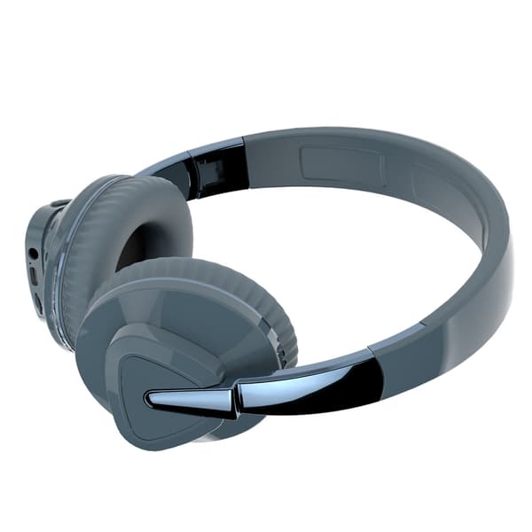 Bluetooth-headset tung bas stereo mjuk bekväm trådlösa Bluetooth-hörlurar för dator mobiltelefon blå
