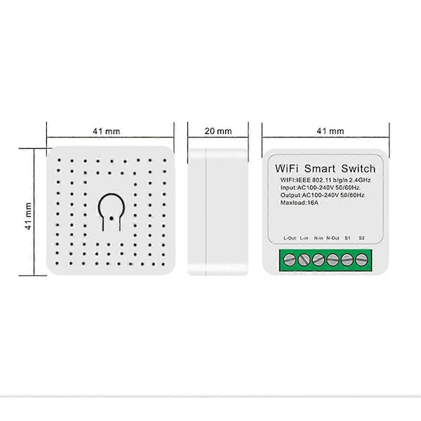 For Matter 16A WiFi Switch En Åben Dobbelt Kontrolkontakt
