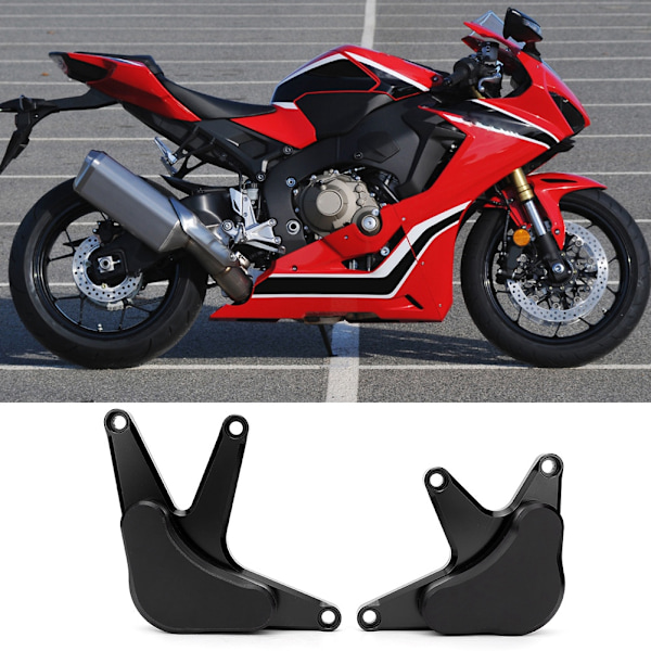 Motorcykel Ramskydd Slider Fallskydd Passar för Honda CBR1000RR 08-17 (Svart)