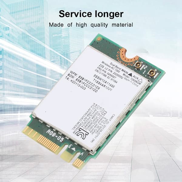 Dual Frequency Trådlöst Nätverkskort för Intel 7260 AC 867Mbps Speciellt för Lenovo /ThinkPad