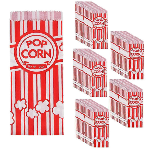 Popcornpåsar i papper, läckagesäkra och fettresistenta för fest