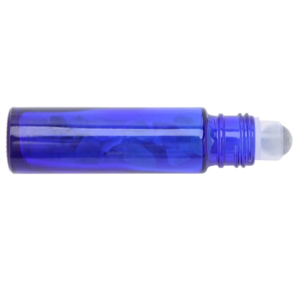 Professionell Blå Eterisk Olja Rollerflaska Enkel Bärbar Glas Roll-on Flaska 10ML Fluoritkula