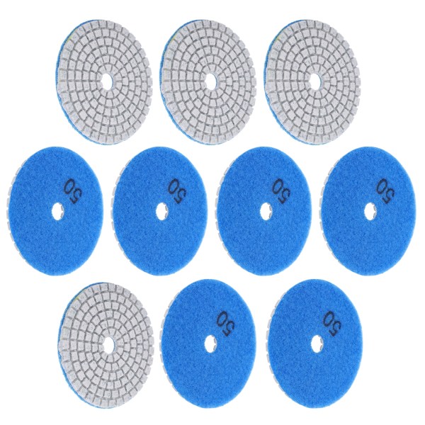 10 stk 3 tommer slibeskiver puder pudsning polering diamant til marmor beton sten 50 mesh
