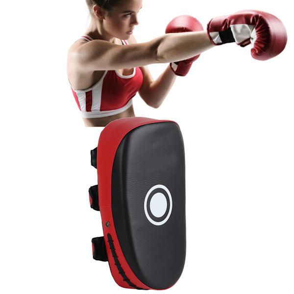 Professionel boksning Kick Punch Pad Muay Thai Fod- og Albuemål Rivefast fortykkelse Træningsmål til Kickboxing Red Stripe