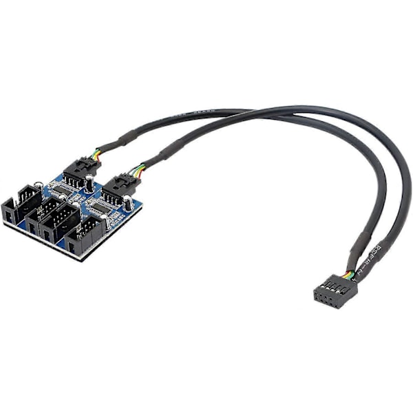 Emolevyn USB 2.0 9-nastainen liitin 1-4 laajennushubijakaja-adapteri