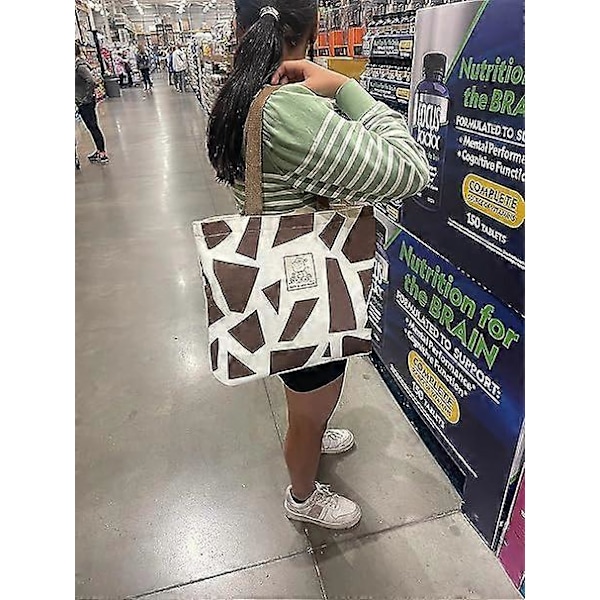 Canvas Tote sød taske til kvinder, Trendy & Genanvendelige bomuldstasker, B Style