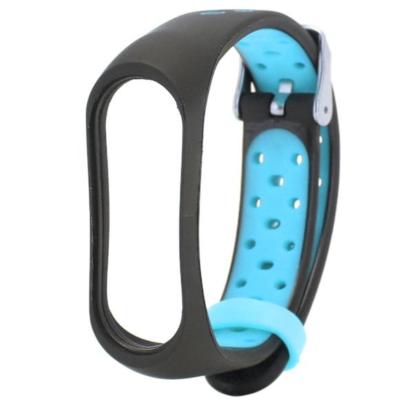 Smart armband armband smartklocka handledsband loop armband rem för Xiaomi Mi Band 6 5 NFC(Svart Blå )