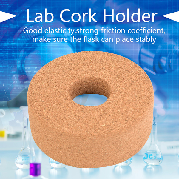 Laboratorie syntetisk kork ringholder til rundbundet kolbe (80 mm)