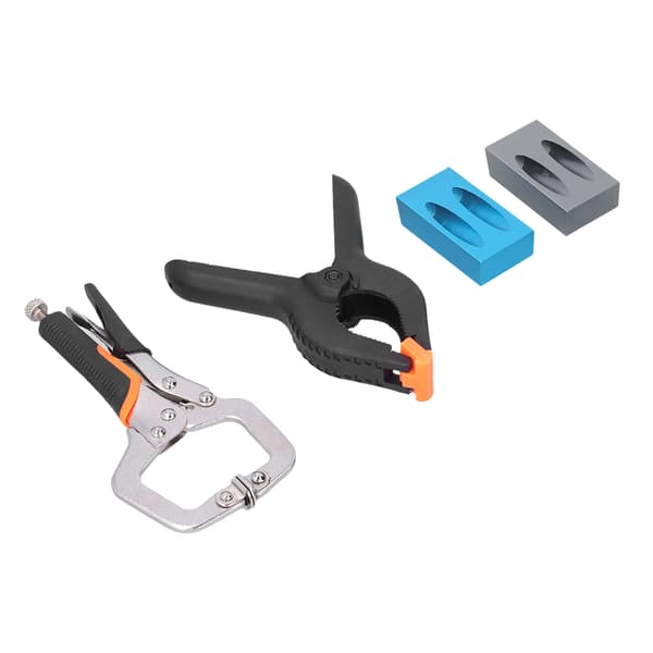15° Skråhulslokator sæt Aluminiumlegering Træbearbejdningsboreguide Jig Kit Tømrer tilbehør