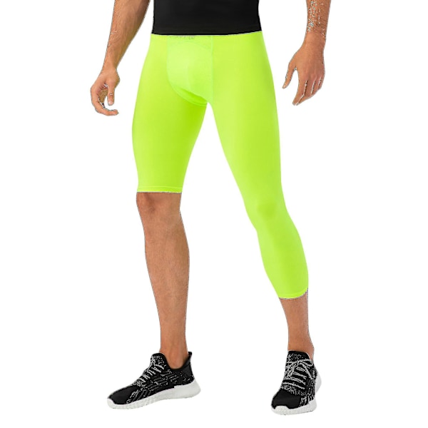 Breathable Basketball Training Legging for Men - Light Green