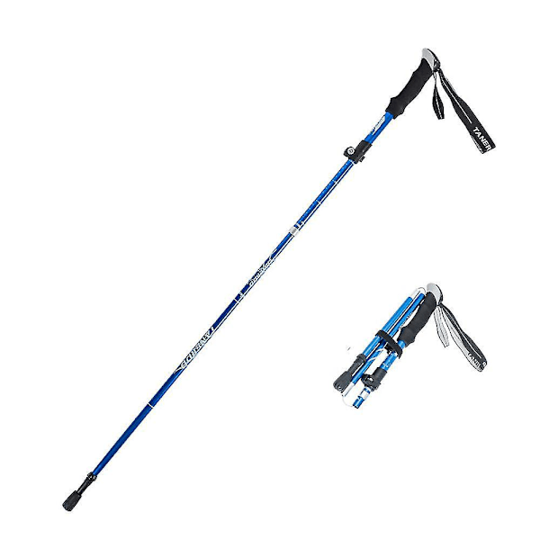 Foldbar bærbar vandrestav til vandreture og camping
