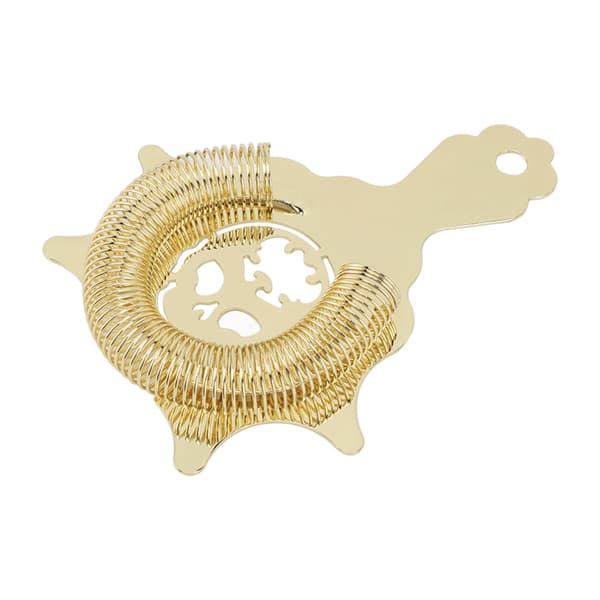 Bar Strainer Rustfrit Stål Aftagelig Cocktail Strainer til Professionelle Bartendere og Mixologer Guld
