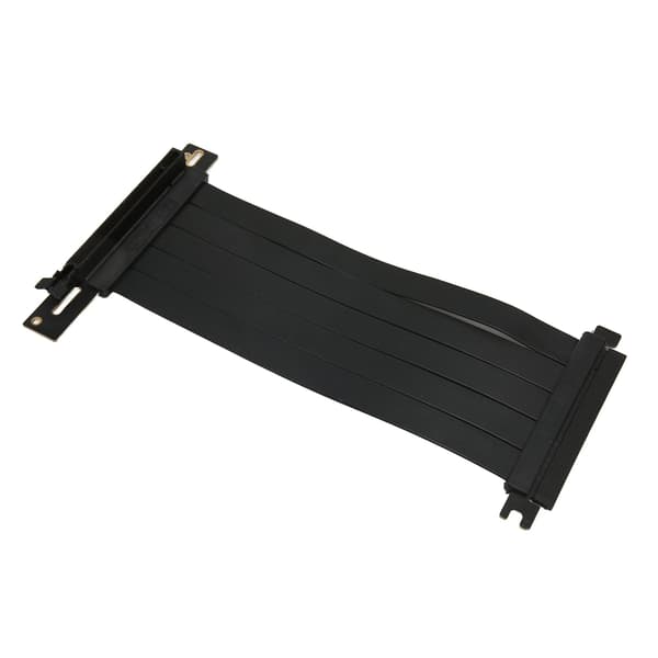 PCIE 4.0 X16 Extender 7.9in retvinkel 128Gbps transmission Anti-interferens GPU forlængerkabel til grafikkort sort