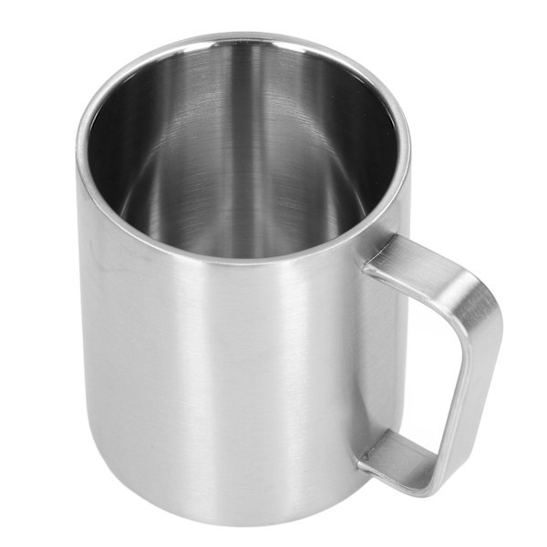 Rustfrit Stålkop 300ml Kapacitet Dobbelt Lag Ergonomisk Design Tekstur Med Håndtag Kaffe Krus