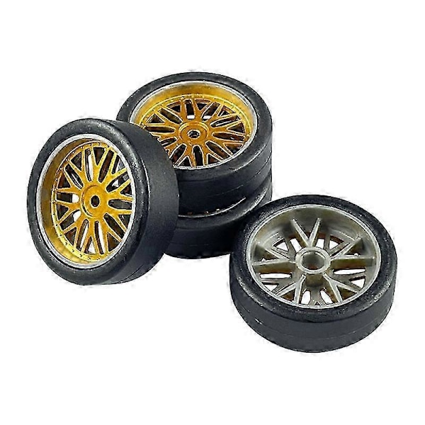 4 st 32mm RC Drift Däck Hjul Kompatibel med LDRC AE86 1/18 RC Bil Uppgraderingsdelar Tillbehör