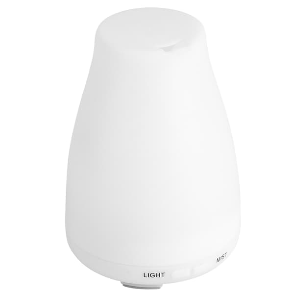 Aroma Diffuser Luftfugter til Skrivebord med LED Natlys til Hjemmekontor 200ml 100‑240VEU Stik