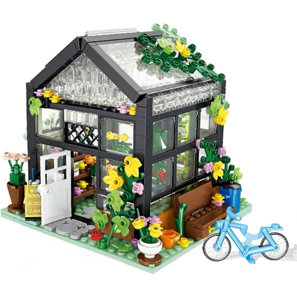 Blomsterhus Byggesæt, Kompatibelt med Flower Friends Hus Skab Elegance og Varme Omgivelser, Fin Gave med Smuk Gaveæske til Piger 6+