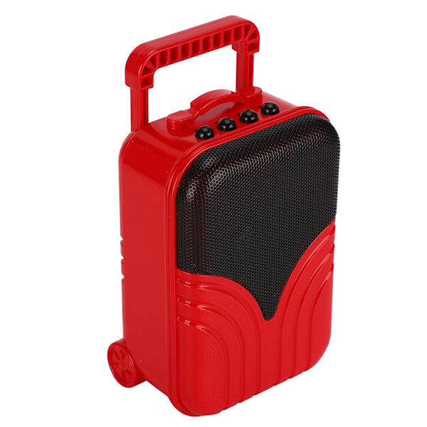 Mini langaton Bluetooth-kaiutin Matkalaukku Kotelon muotoinen Kannettava Liitäntä Kortti Musiikkisoitin (Punainen)