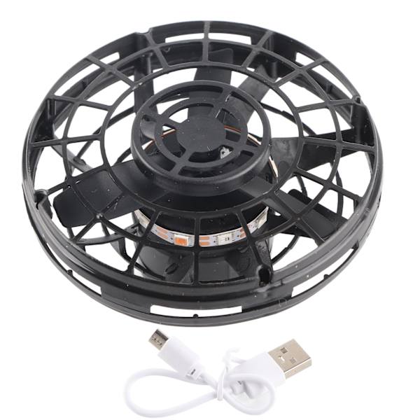Mini Top Toy Hand Operated Drone med USB-laddning för barn Vuxna Gåvor Flygande Drone Leksaker med 360° roterande och lysande RGB LED-lampor
