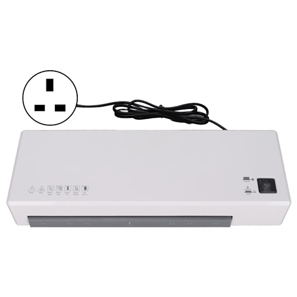 9in Laminator Bärbar A4 Hög Hastighet Varm Kall Laminering Maskin med ABS Anti Jam Knapp för Hem Kontor Skola