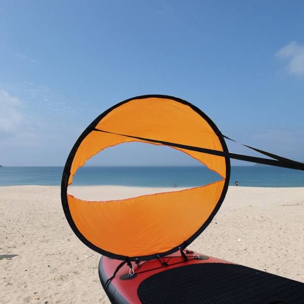 PVC Foldebar Bærbar Wind Paddle Popup Board Kajaksæt Sejlbådstilbehør (Orange)