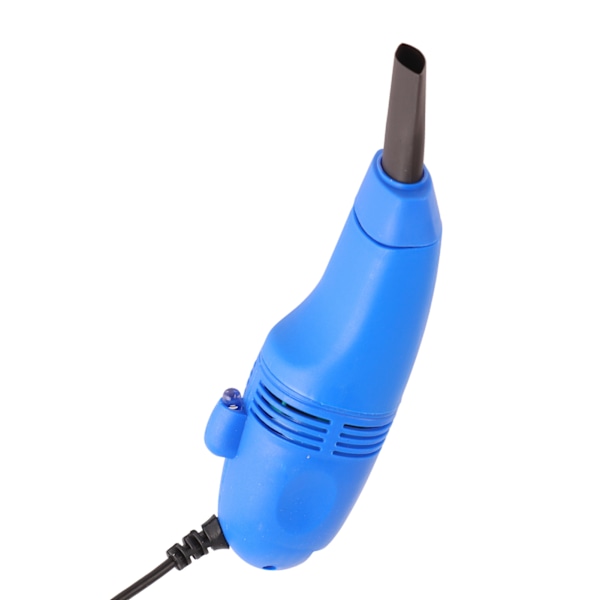 Mini Nail Dust Collector Negativt tryck Stort sug nageldammsdammsugare för tangentbord blå