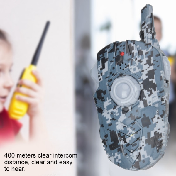 400M tydlig intercom-avstånd utomhus barn fält simulering tvåvägsradio walkie talkie leksaker 1 par med två färger