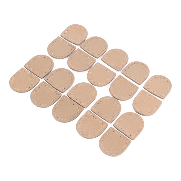 40 STK lynlås prop DIY håndlavet ægte læder multifunktionelle moderigtige lynlås ender Top propper Beige