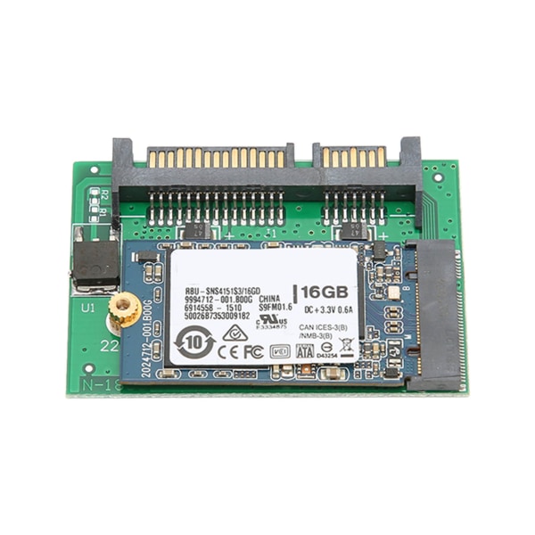 SATA Adapter M.2 SSD 2 i 1 Stor kapacitet Stabil Pålitlig Bärbar Plug and Play Datortillbehör 16GB