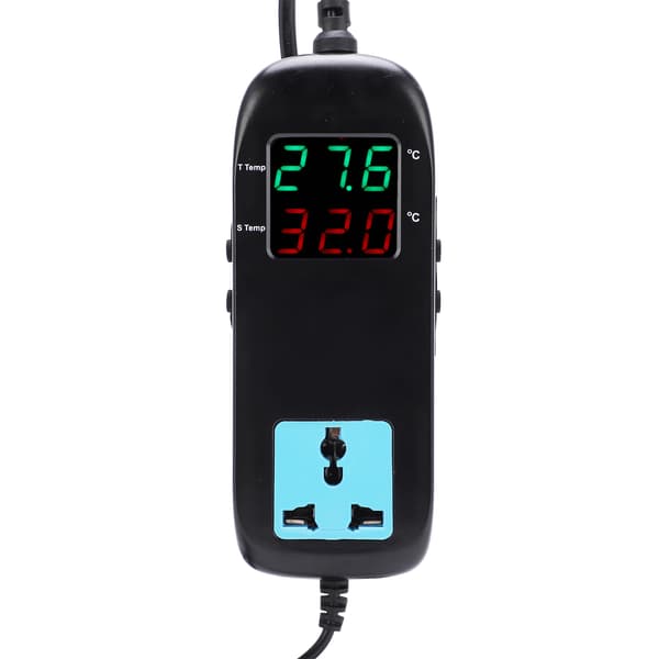 Digitalt Display Termostat Intelligent Elektronisk Temperaturregulator AC 90V~250V EU-stik
