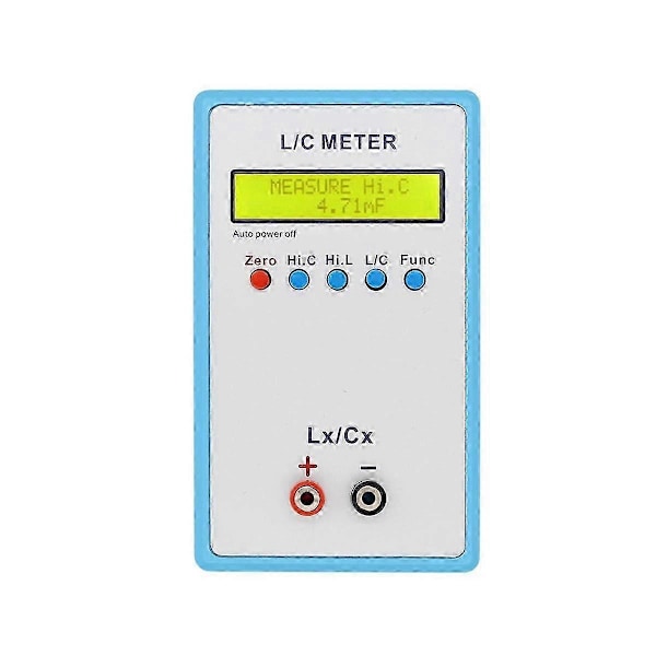 LC-200A Kannettava Induktanssi- ja Kapasitanssimittari Digitaalinen LCD Kapasitanssi Induktanssimittari LC-mittari 1PF-100MF 1UH
