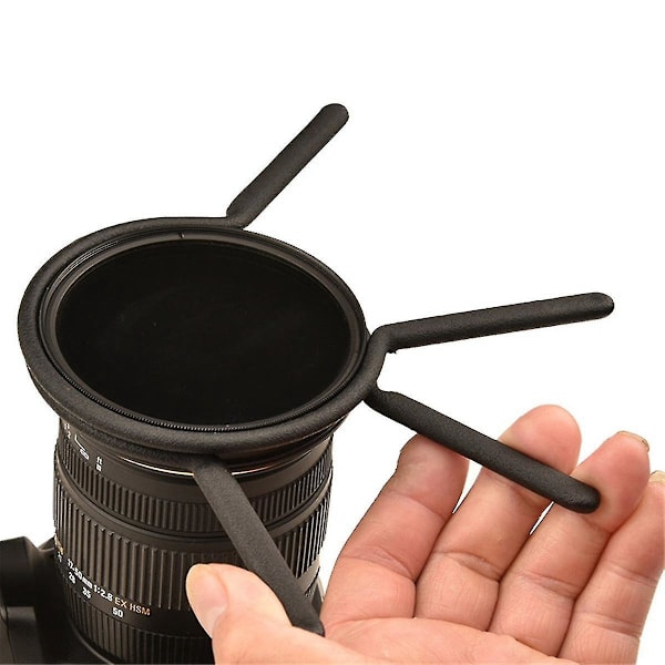 2 ST Filternyckel Gummibelagt Stål Kameralinsfilter Multifunktionell Praktisk Nyckelset kompatibel med 77-82mm Filter-B5