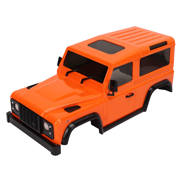 RC-bilkaross med dragstång 144 mm hjulbas RC-bilskal reservdelar för 1/16 1/24 klätterbil orange
