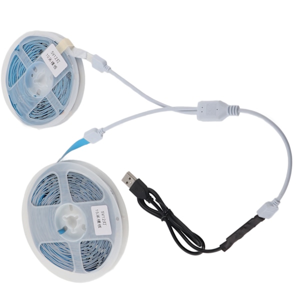 LED RGB-stripe lys 5V knappkontroll tape lys fargeskiftende USB-drevet stripe lys for soverom 25m / 82ft