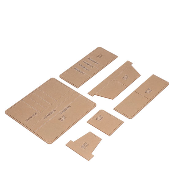 6 st lång plånbok akryl mall exakt skärningsavstånd transparent tydlig layout DIY akryl mall för hem presenter