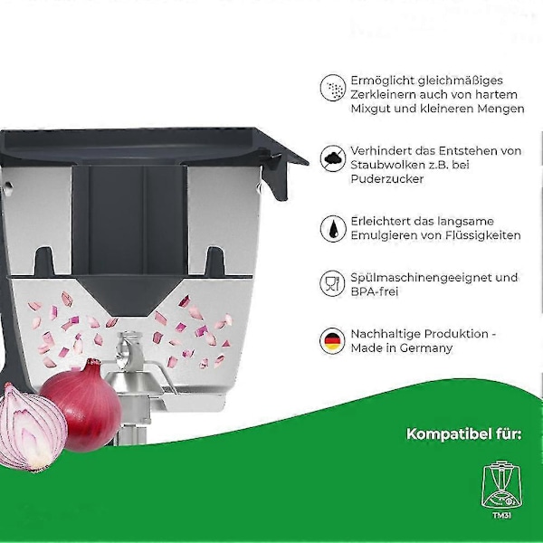 Sprutbeskyttelse kompatibel med TM31 Sylinderformet Sprutbeskyttelse Hakker, Blander og Finhakker Mat Effektivt-B15