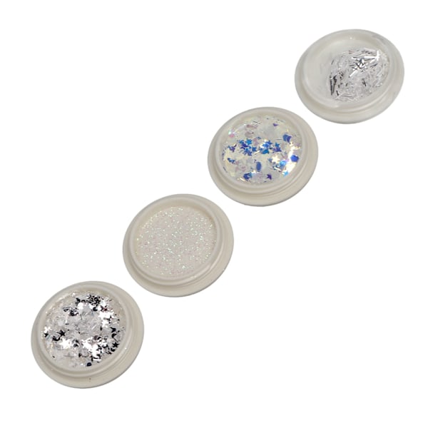 Spikkonst Paljetter Säkerhet Färgglada Olika Former Spikkonst Paljetter Glitter för DIY Spikkonst Dekoration