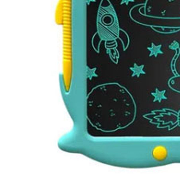 LCD-piirtotaulu, söpö dinosaurusmuoto, pyyhittävä, uudelleenkäytettävä, opetuskäyttöön tarkoitettu värikäs näyttö, piirustus- ja oppimistaulu lapsille