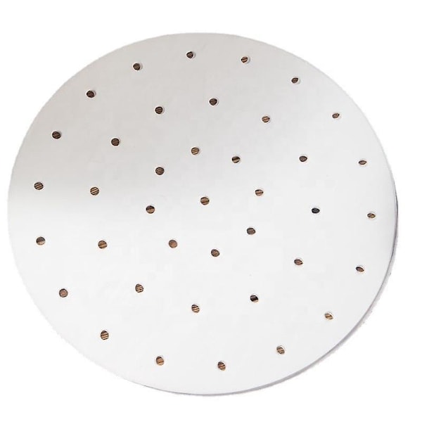 Luftfritöspapper - 200 stycken, 7 tum, perforerat bakplåtspapper (vitt)